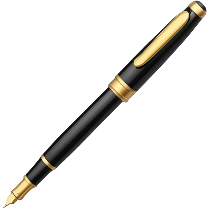 Fountain pen with gold nib

 emoji