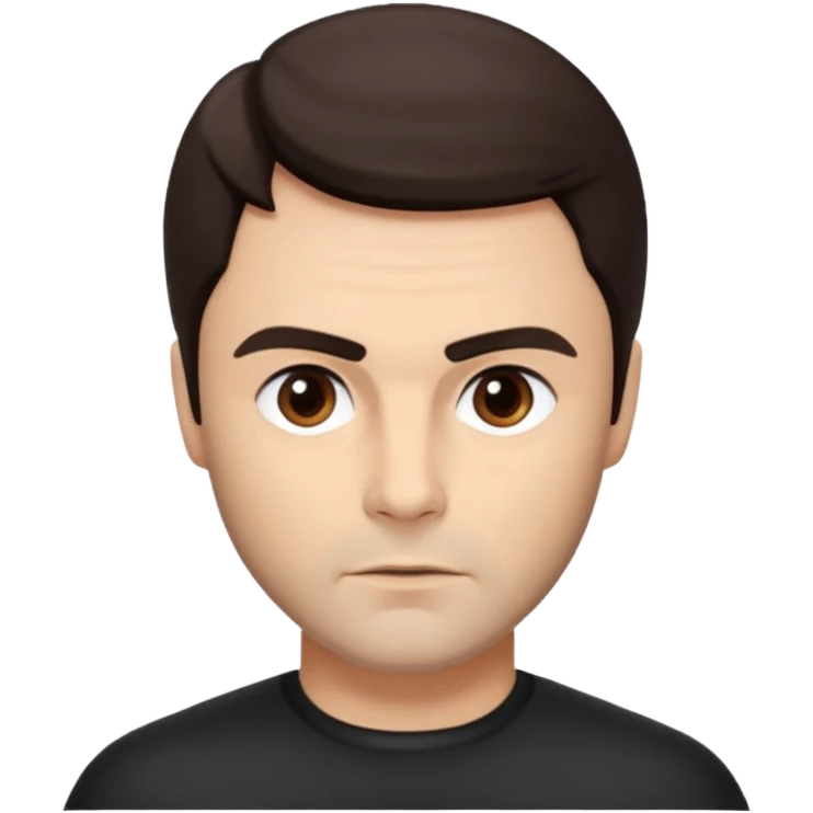 John Saxon with dark brown hair emoji
