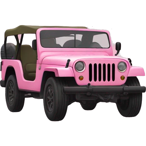 Pink hasagawa army jeep girls  emoji
