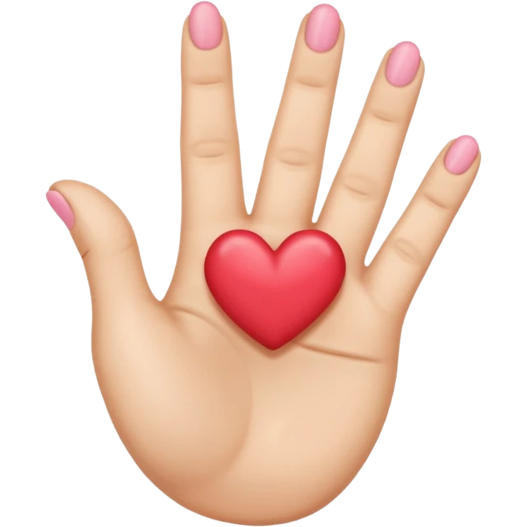 The emoji kiss with heart 😘, but adding three fingers in front of the mouth, the thump and pinky finger being bent emoji