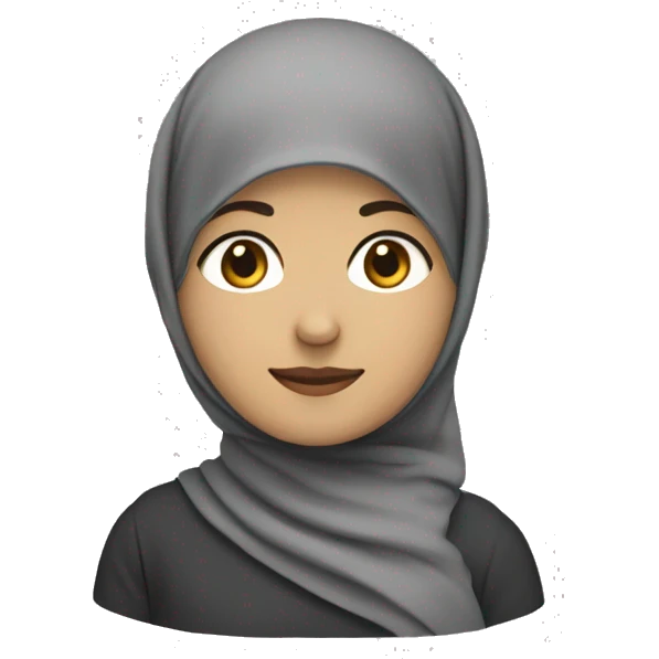 Hiijab berwarna putih  emoji