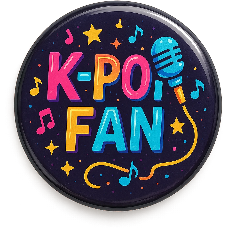 kpop fan badge emoji