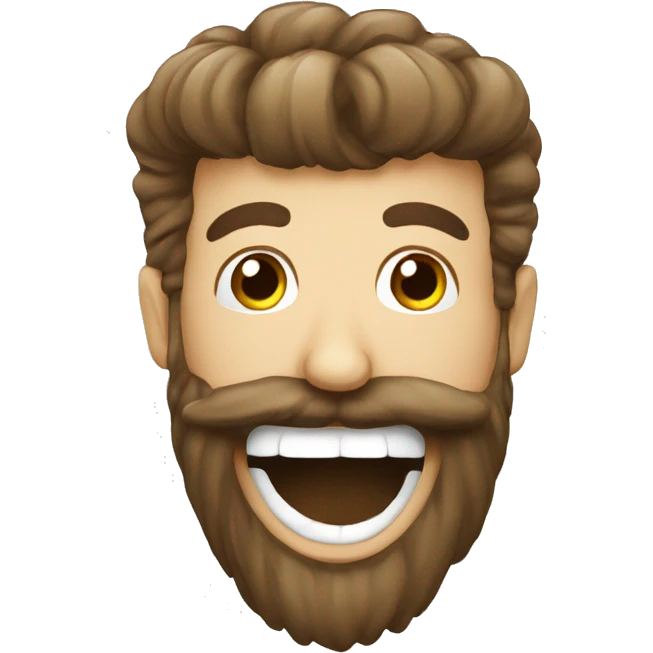Tandenborstel met haar emoji