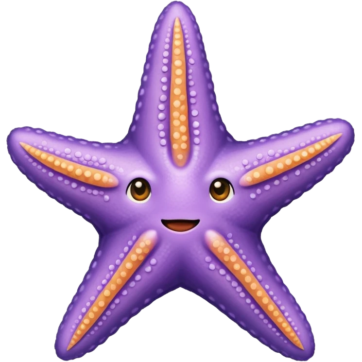 Light purple starfish emoji