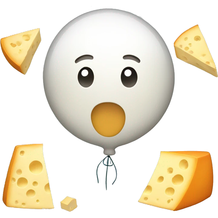 Cheese balloon emoji