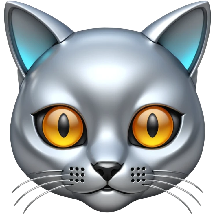 robot cat head emoji