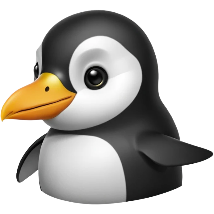 Happy penguin emoji