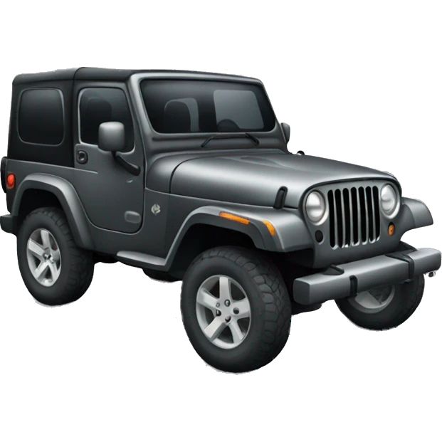 dark gray jeep car emoji