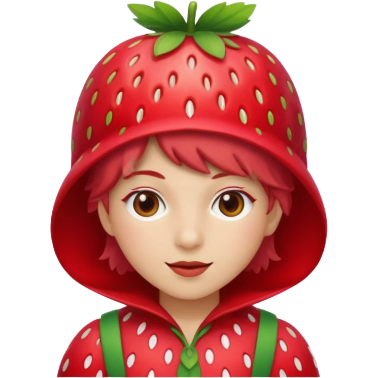 singer strawberry friut emoji