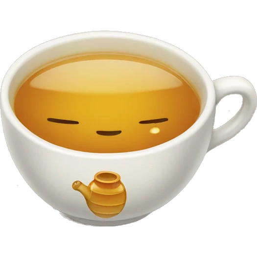 Honey tea cup emoji