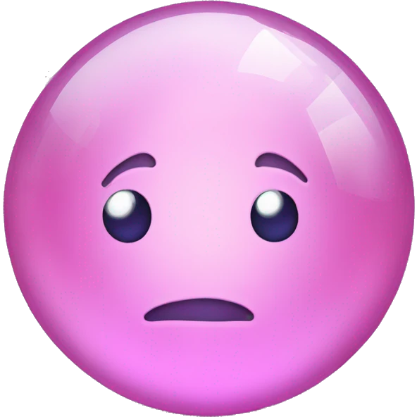 Light pink magic crystal ball Halloween  emoji