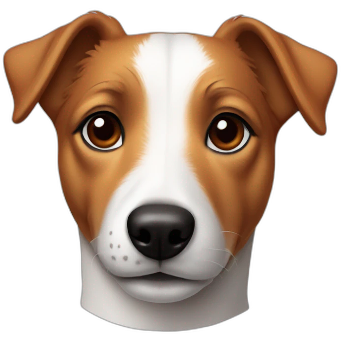 Jack Russell Dog in a red hoodie emoji