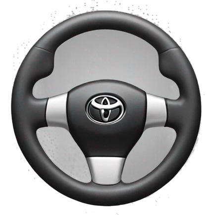 Steering wheel of toyota emoji