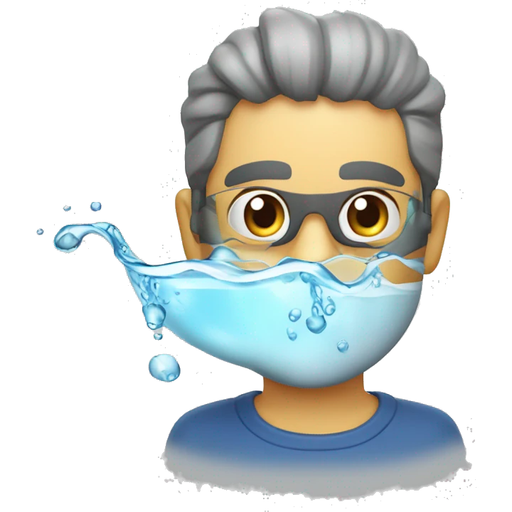 Um copo estava com 3/4 da sua capacidade cheio de água.  emoji