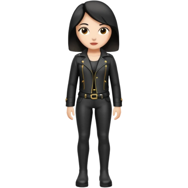 Matrix trinity black leather full body emoji