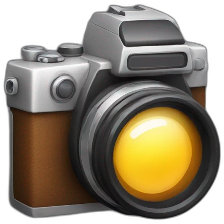 camera with flash emoji