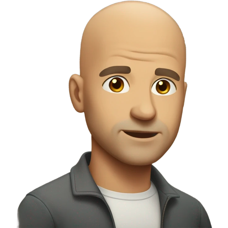 strong bald guy emoji