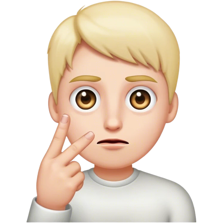 rolling eyes with middle finger emoji
