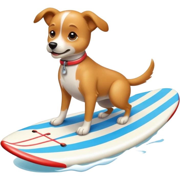 Cachorro surfando emoji