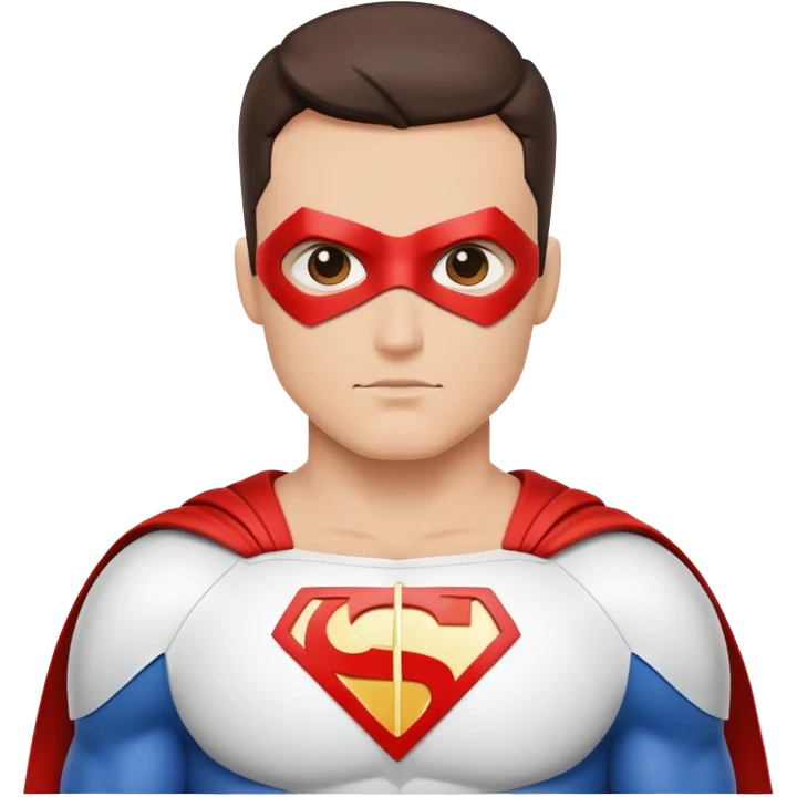 Superhero with plus symbol on the chest emoji