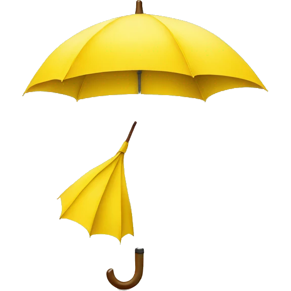 Yellow umbrella emoji
