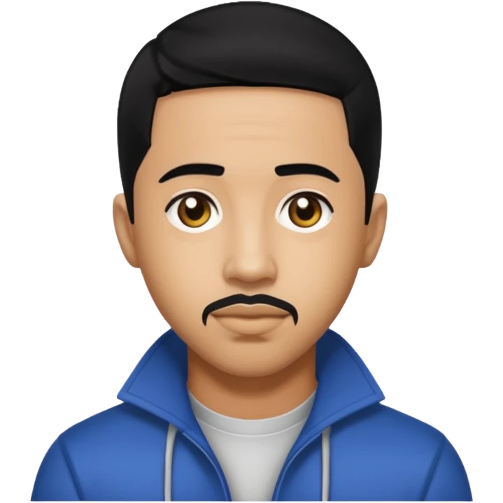 Marques Houston with black hair emoji