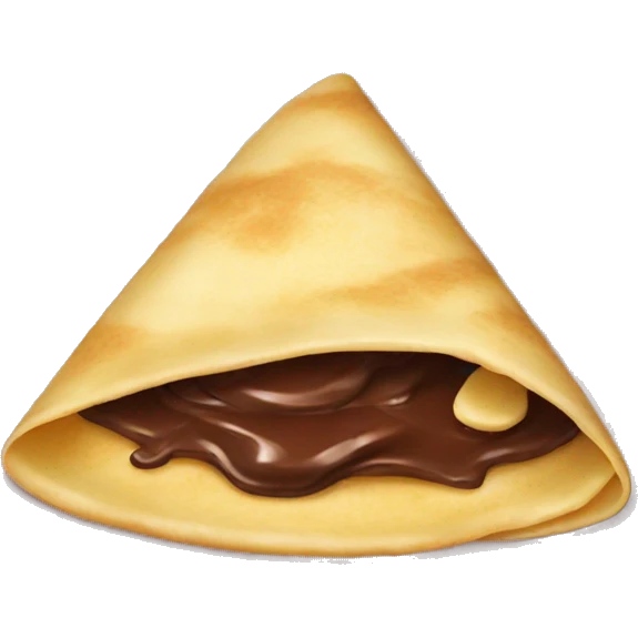 Crepe with chocolate  emoji