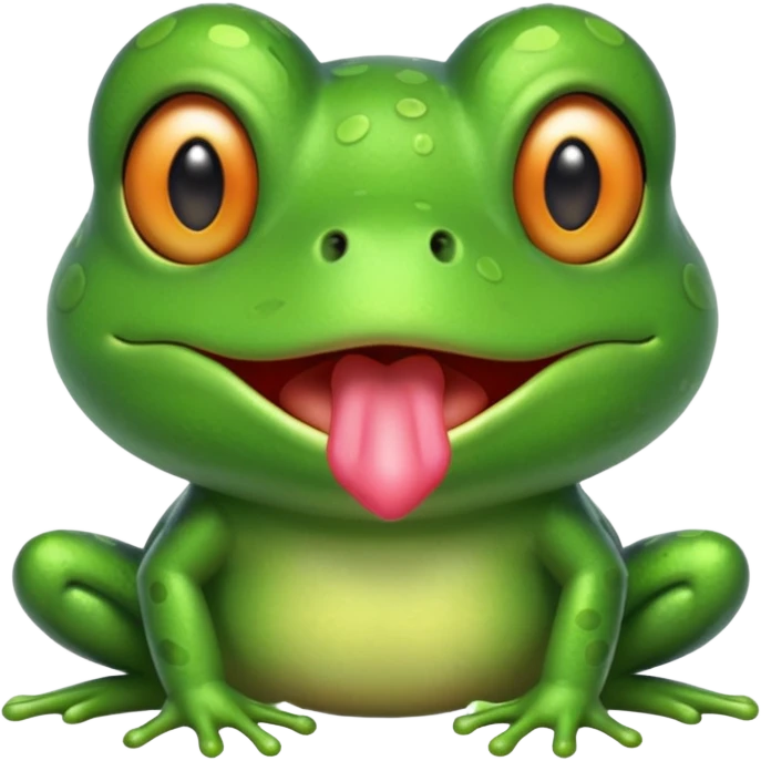 frog blowing a kiss emoji