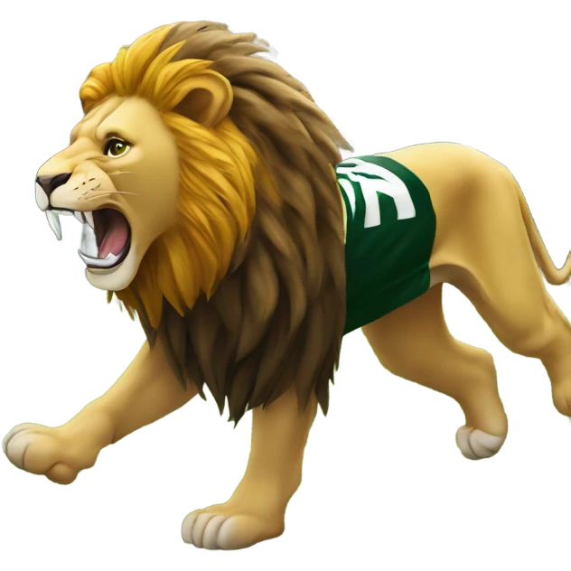 Lion stomp on Green Bay packers emoji
