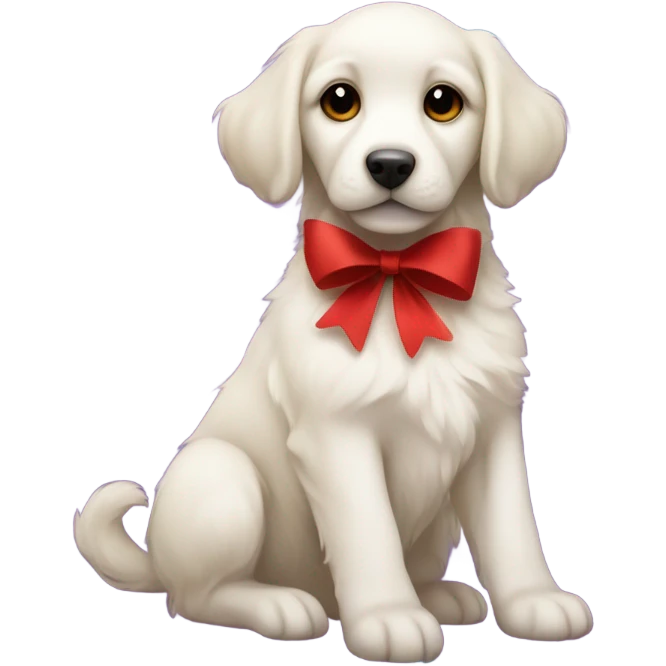 Christmas puppy emoji
