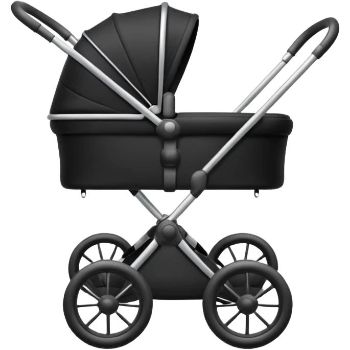 Black stroller emoji