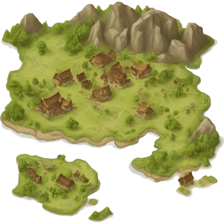 A fantasy map emoji