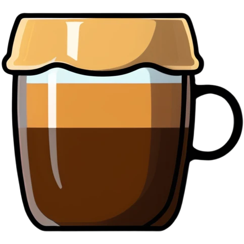 Small Gibraltar glass with cortado espresso, light brown color on top deepening to darker brown at bottom, smooth surface, no froth, clear glass showing gradient emoji