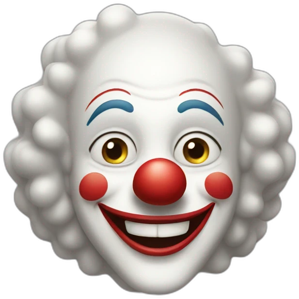 Happy clown emoji