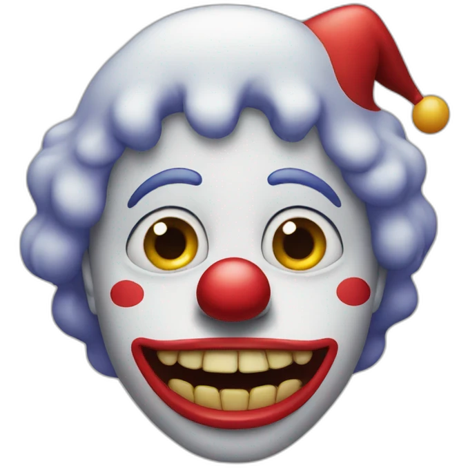 Crying clown emoji