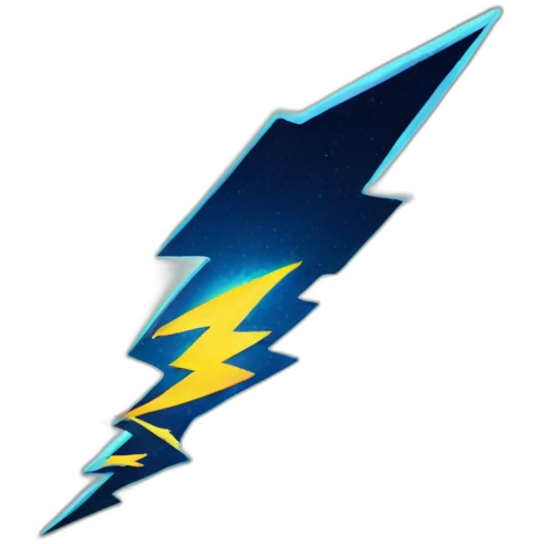 radioactive lightning emoji