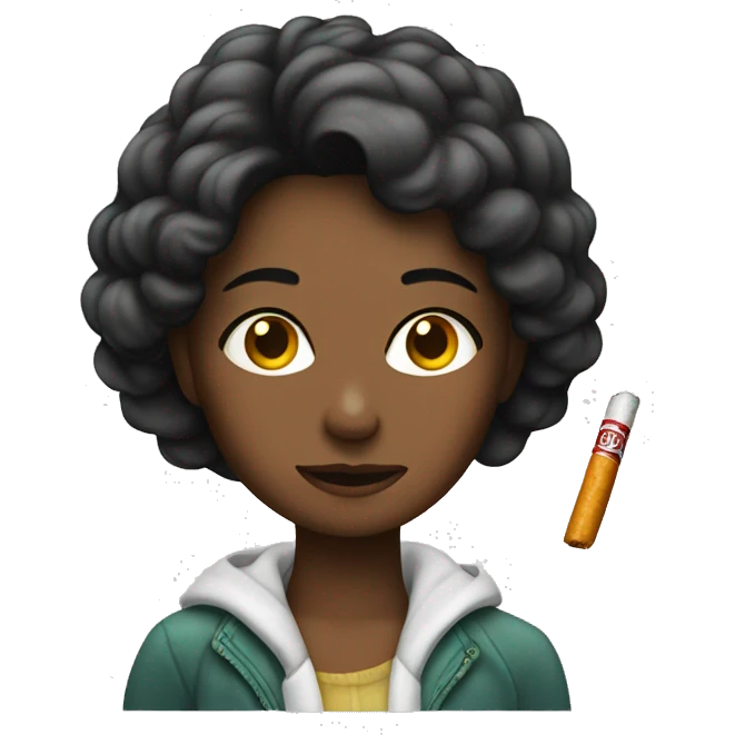 girl with zigarette emoji