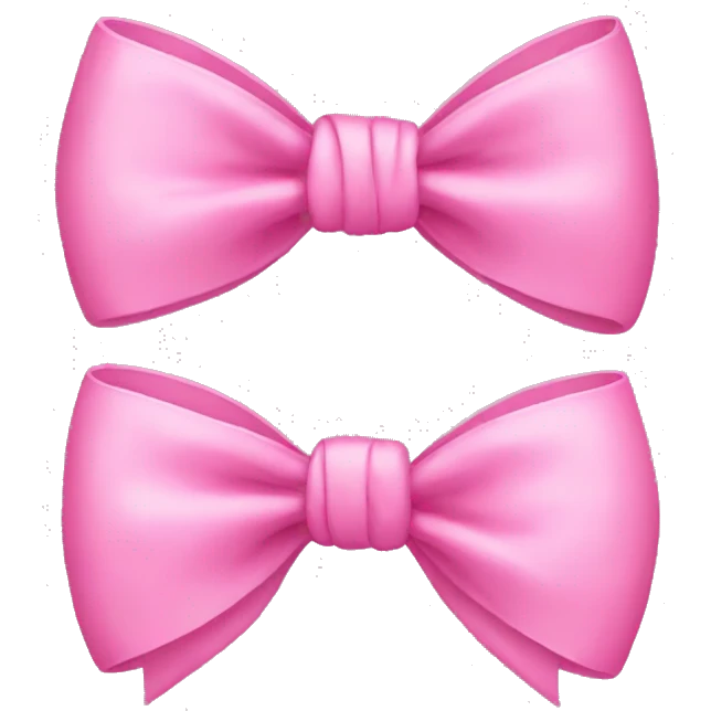 pink bow emoji