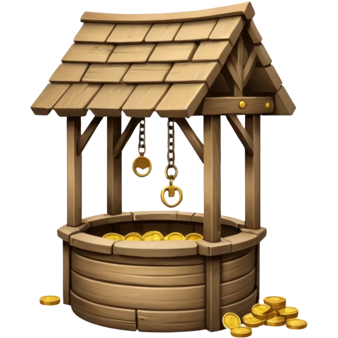 wooden wishing well emoji