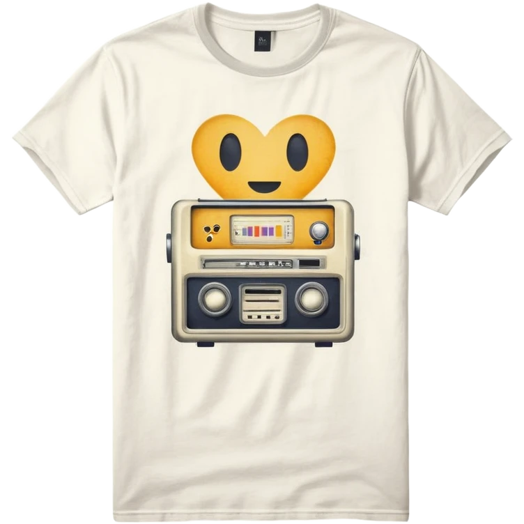 vintage band graphic tee shirt emoji
