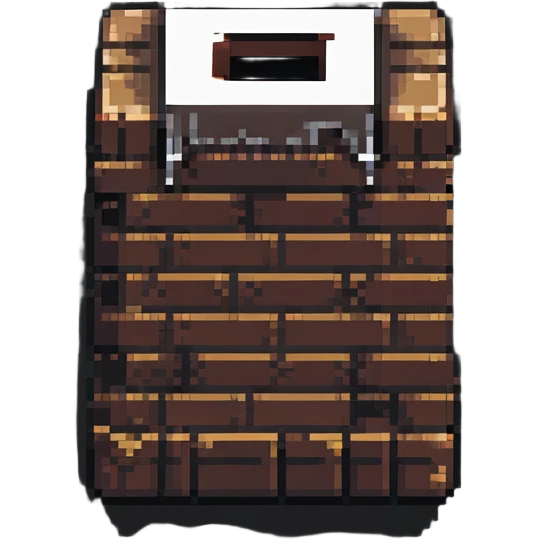 brick icon in pixel art style emoji