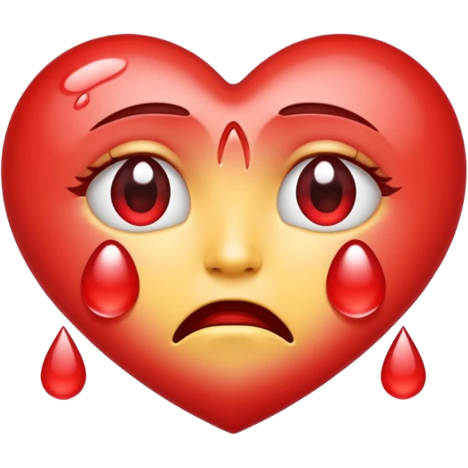 a heart eyes emoji crying emoji