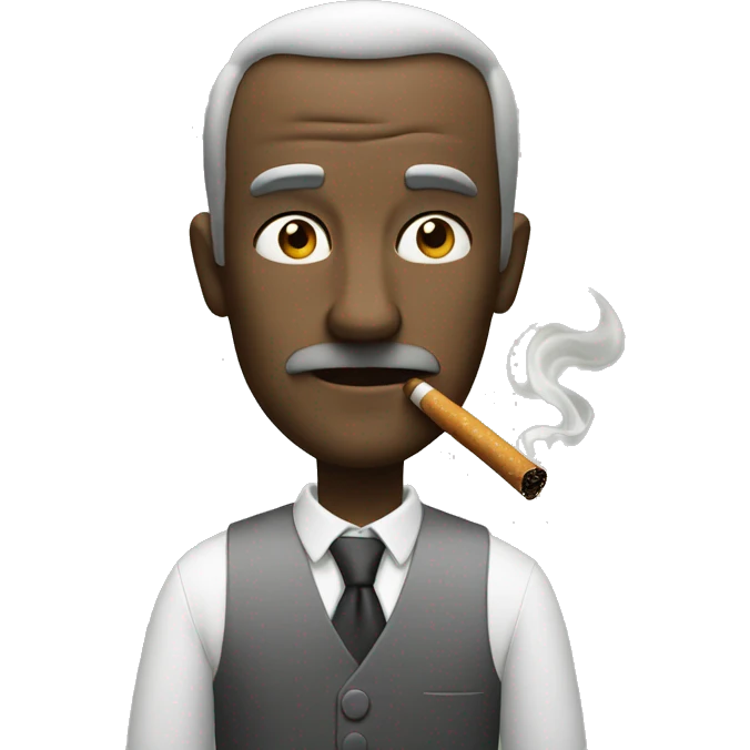 Smoking man emoji
