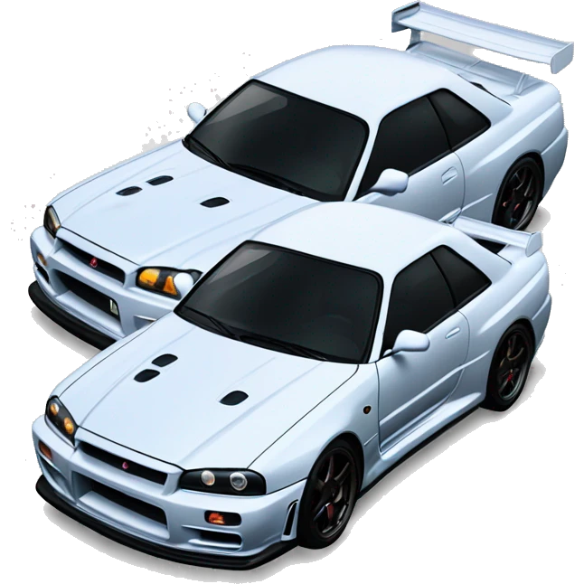 Skyline r34 car  emoji
