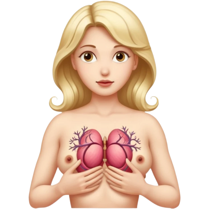 Ornate, Female Breast anatomy, mammaries development emoji