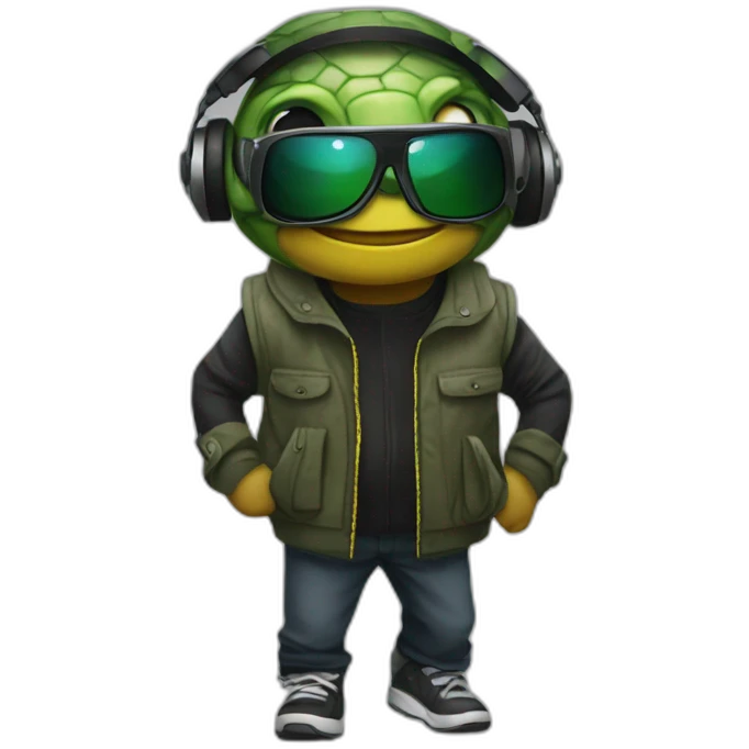 Dj turltle  emoji