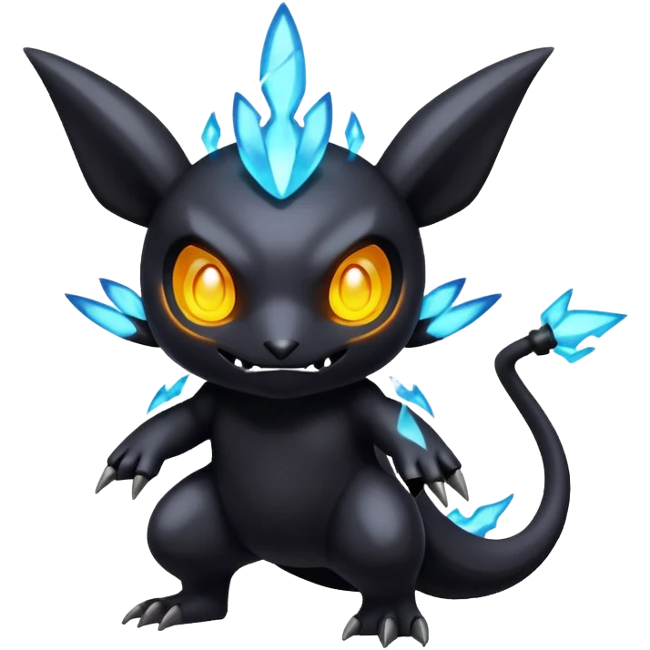 Elemental Dark-type-Electric-type natural Pokémon-Fakémon-creature emoji