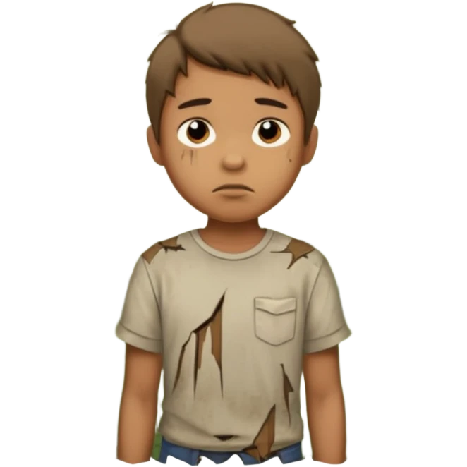 Manga bir bola ormonda yolgiz holatini tasvirlab ber emoji