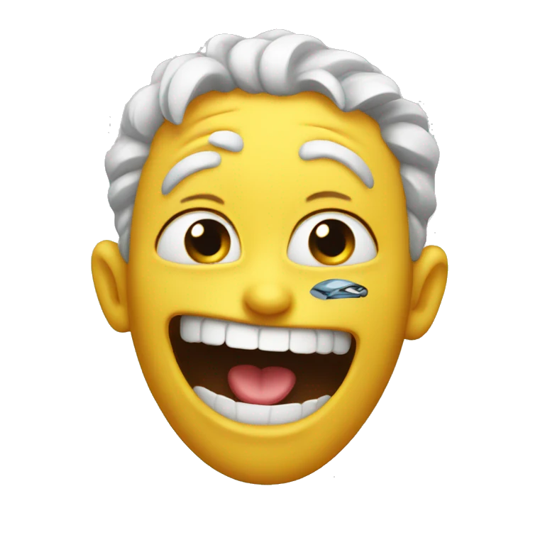 crazy smiley emoji