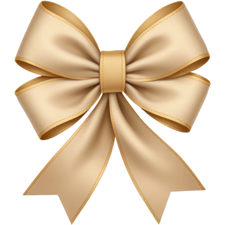 Beige schleife emoji